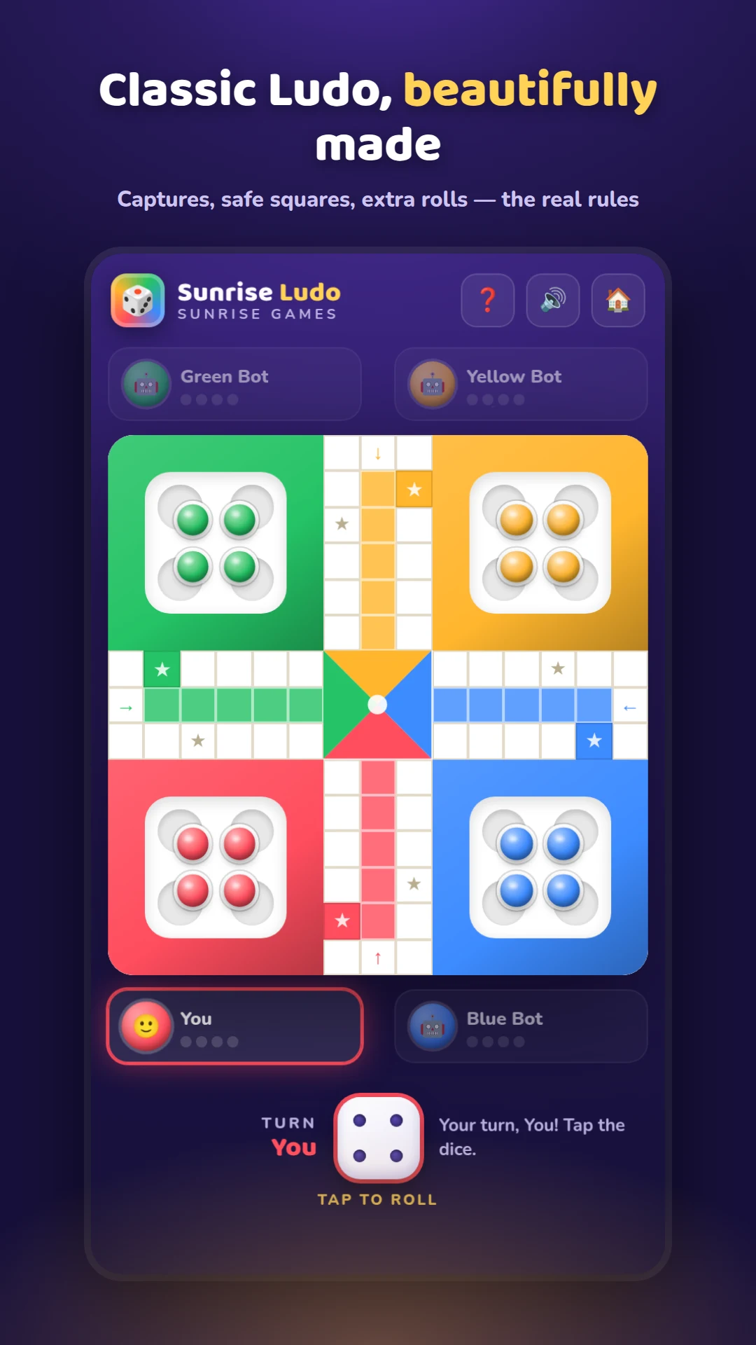 Sunrise Ludo - Dice Board Game screenshot